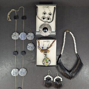 Costume Jewelry 2 Box Set Necklace and Earrings east 5th 2 Necklace Earring Set